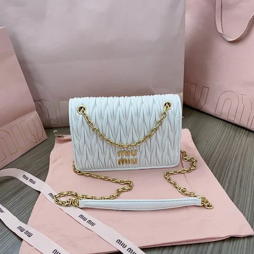 Miu Miu Original Shoulder Bags Authentic Matelasse Luxury