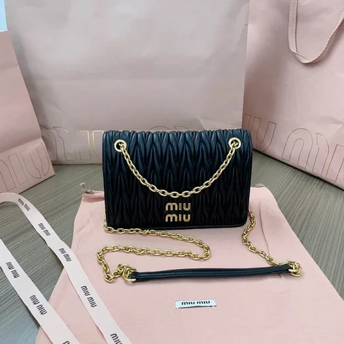 Miu Miu Original Shoulder Bags Authentic Matelasse Luxury