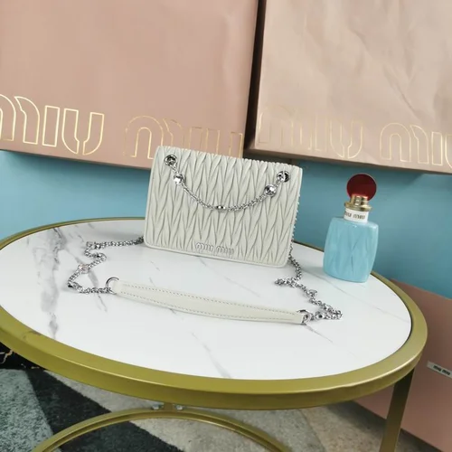 Miu Miu Original Shoulder Bags Authentic Matelasse Luxury