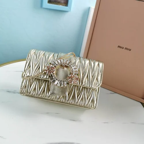 Miu Miu Original Shoulder Bags Authentic Matelasse Luxury