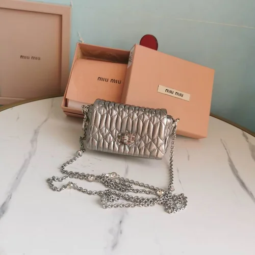 Miu Miu Original Shoulder Bags Authentic Matelasse Luxury