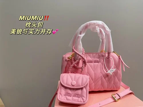 11 Miu Miu Handbag Medium Women Luxury Matelasse Leather