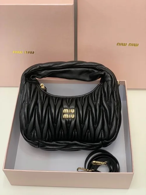 11 Miu Miu Handbag Medium Women Luxury Matelasse Leather