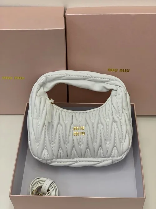 11 Miu Miu Handbag Medium Women Luxury Matelasse Leather