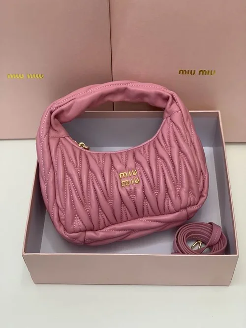 11 Miu Miu Handbag Medium Women Luxury Matelasse Leather