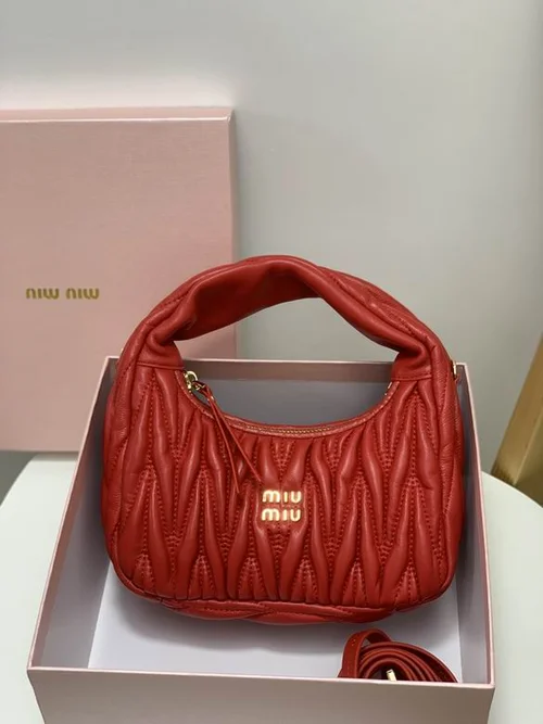 11 Miu Miu Handbag Medium Women Luxury Matelasse Leather