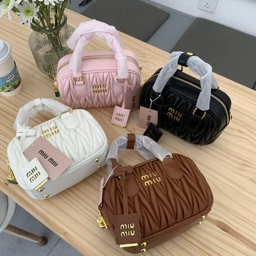 11 Miu Miu Handbag Medium Women Luxury Matelasse Leather