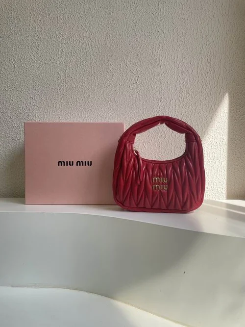 11 Miu Miu Handbag Medium Women Luxury Matelasse Leather