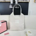11 Miu Miu Large Tote Bag Women Luxury Matelasse Designer