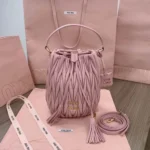 Miu Miu Original Bucket Bag Authentic Matelasse Leather