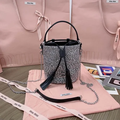 Miu Miu Original Bucket Bag Authentic Matelasse Leather