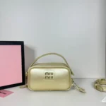 11 Miu Miu Camera Bag Small Women Luxury Matelasse Leather