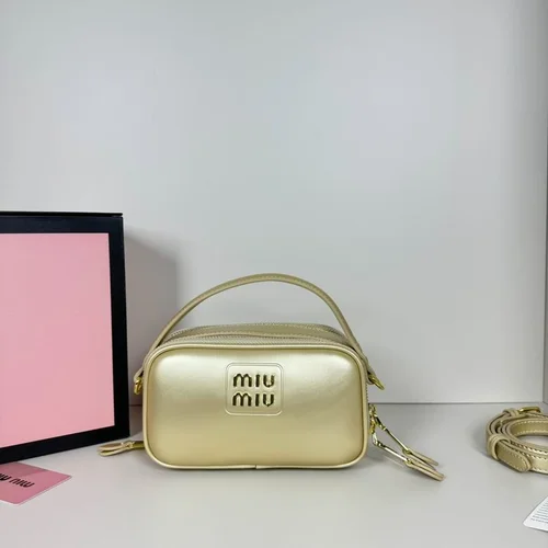 11 Miu Miu Camera Bag Small Women Luxury Matelasse Leather