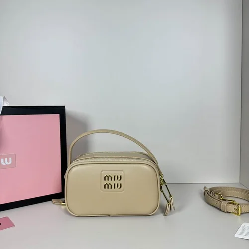 11 Miu Miu Camera Bag Small Women Luxury Matelasse Leather