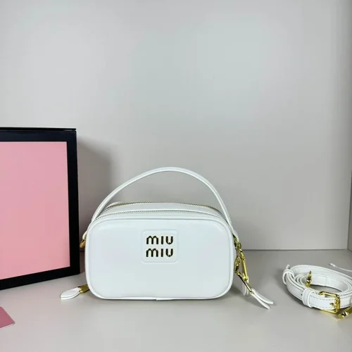 11 Miu Miu Camera Bag Small Women Luxury Matelasse Leather