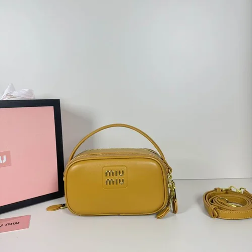 11 Miu Miu Camera Bag Small Women Luxury Matelasse Leather