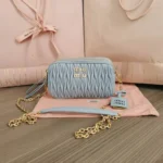 Miu Miu Original Camera Bag Authentic Matelasse Luxury