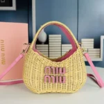 11 Miu Miu Basket Bag Medium Women Luxury Raffia Designer