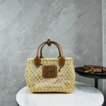 11 Miu Miu Basket Bag Medium Women Luxury Raffia Designer