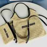 11 Miu Miu Basket Bag Medium Women Luxury Raffia Designer