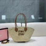 11 Miu Miu Basket Bag Medium Women Luxury Raffia Designer
