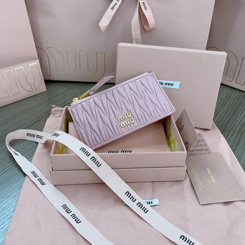 Miu Miu Original Women's Wallet Authentic Matelasse Leather