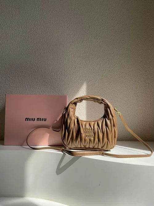 11 Miu Miu Wander Matelasse Hobo Bag Women Luxury Leather