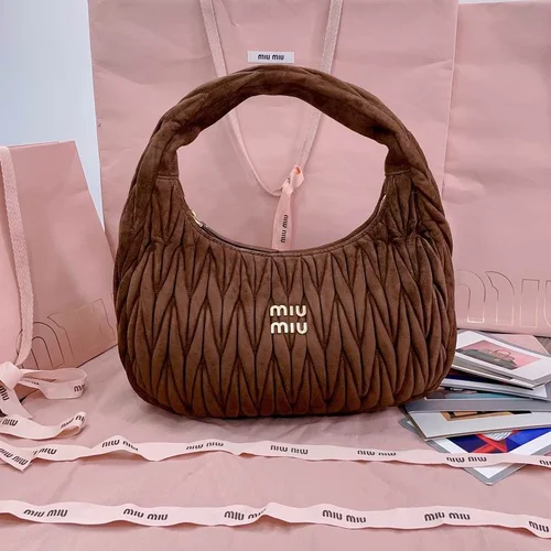 Miu Miu Original Wander Hobo Bag Authentic Matelasse