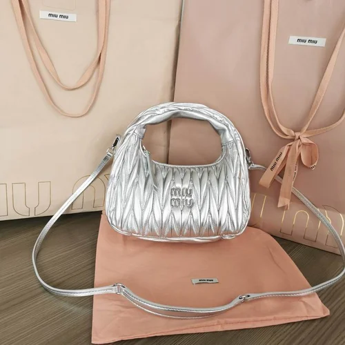 Miu Miu Original Wander Hobo Bag Authentic Matelasse