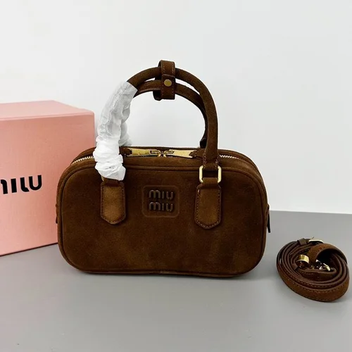 11 Miu Miu Bowling Bag Medium Women Luxury Matelasse Leather