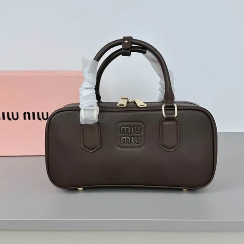11 Miu Miu Bowling Bag Medium Women Luxury Matelasse Leather