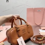 11 Miu Miu Bowling Bag Medium Women Luxury Matelasse Leather