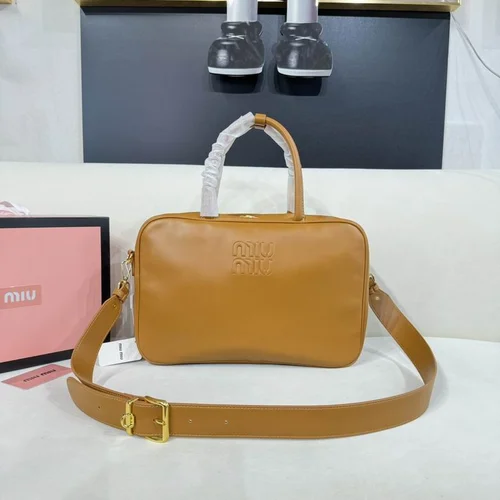 11 Miu Miu Bowling Bag Medium Women Luxury Matelasse Leather