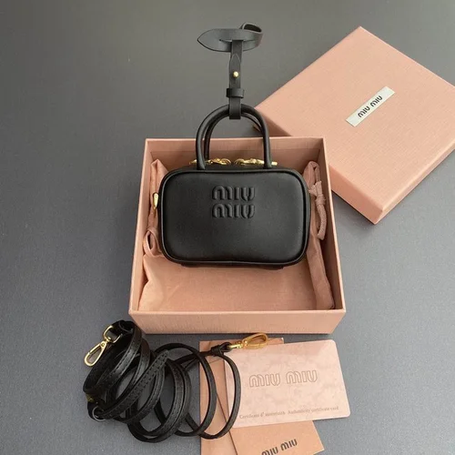 11 Miu Miu Bowling Bag Medium Women Luxury Matelasse Leather