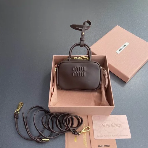 11 Miu Miu Bowling Bag Medium Women Luxury Matelasse Leather