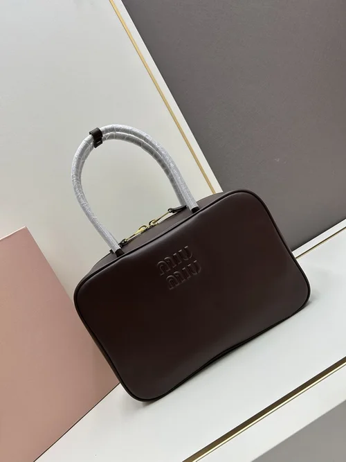 11 Miu Miu Bowling Bag Medium Women Luxury Matelasse Leather