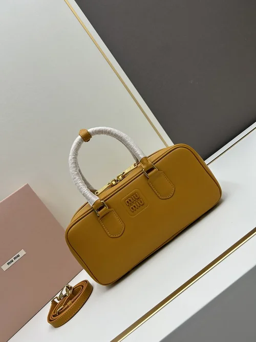 11 Miu Miu Bowling Bag Medium Women Luxury Matelasse Leather