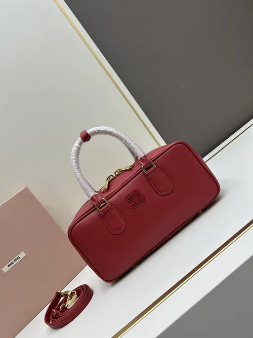 11 Miu Miu Bowling Bag Medium Women Luxury Matelasse Leather