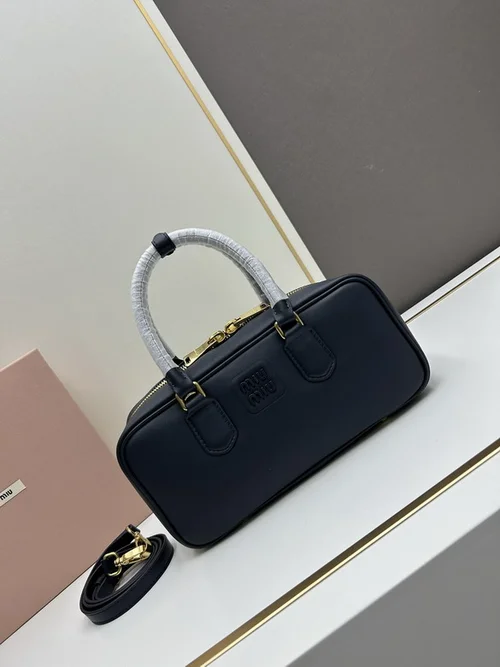 11 Miu Miu Bowling Bag Medium Women Luxury Matelasse Leather