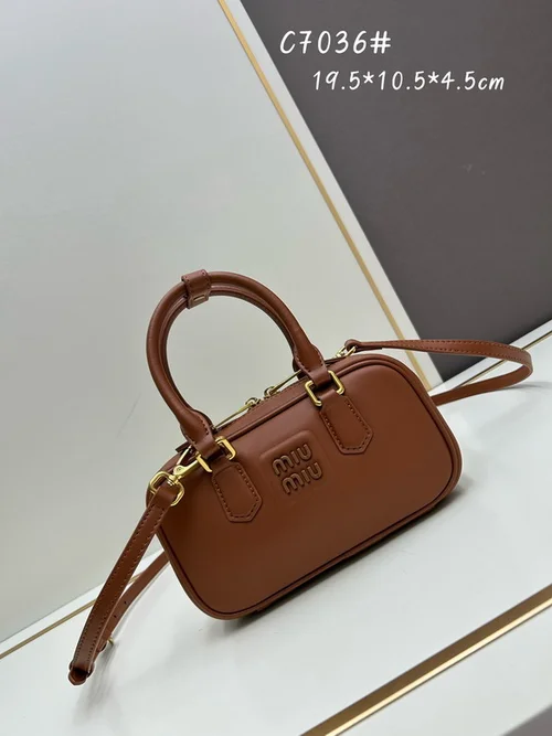 11 Miu Miu Bowling Bag Medium Women Luxury Matelasse Leather