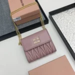 11 Miu Miu Women's Wallet Luxury Matelasse Leather Designer