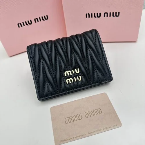 11 Miu Miu Women's Wallet Luxury Matelasse Leather Designer