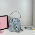 11 Miu Miu Bucket Bag Small Women Luxury Matelasse Leather
