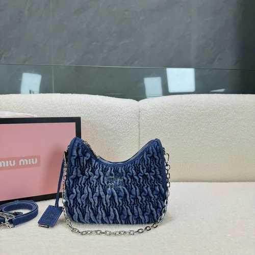 11 Miu Miu Underarm Pouch Small Women Luxury Matelasse