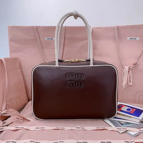 Miu Miu Original Bowling Bag Authentic Matelasse Luxury