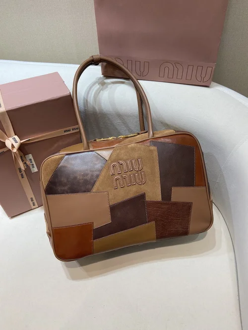 Miu Miu Original Bowling Bag Authentic Matelasse Luxury