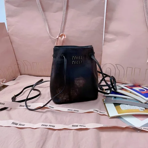 Miu Miu Original Bucket Bag Authentic Matelasse Leather