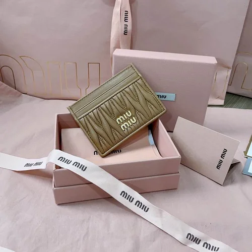 Miu Miu Original Women's Wallet Authentic Matelasse Leather