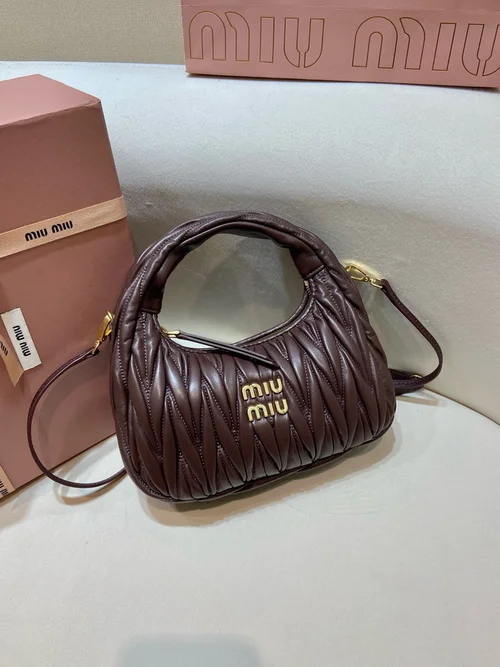 Miu Miu Original Wander Hobo Bag Authentic Matelasse