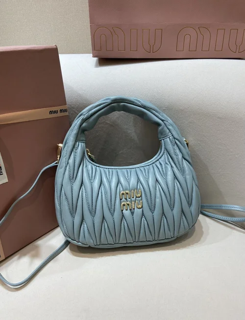 Miu Miu Original Wander Hobo Bag Authentic Matelasse